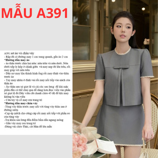 RẬP GIẤY A0 SET ÁO-CHÂN VÁY A391