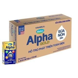 Thùng 48 hộp sữa dinh dưỡng Dielac Alpha Gold 110ml