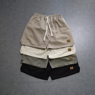Quần short nam nữ kaki 77 DATINO Signature form unisex mặc trên gối túi sâu, bền màu