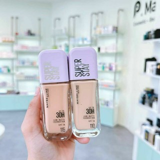 Kem nền bắt sáng Superstay Lumi Matte 30H che phủ siêu nhẹ mặt Maybelline New York