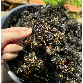 Rong biển cháy tỏi handmade 250g - nhà Nine