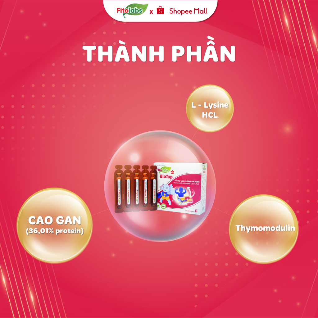 {HÀNG TẶNG KHÔNG BÁN} Vỉ 5 Ống,10 Ống Siro Tăng Đề Kháng Cho Bé Fitolabs Biotop Giúp Ăn Ngon, Hấp Thu Tốt Bé Phát Triển