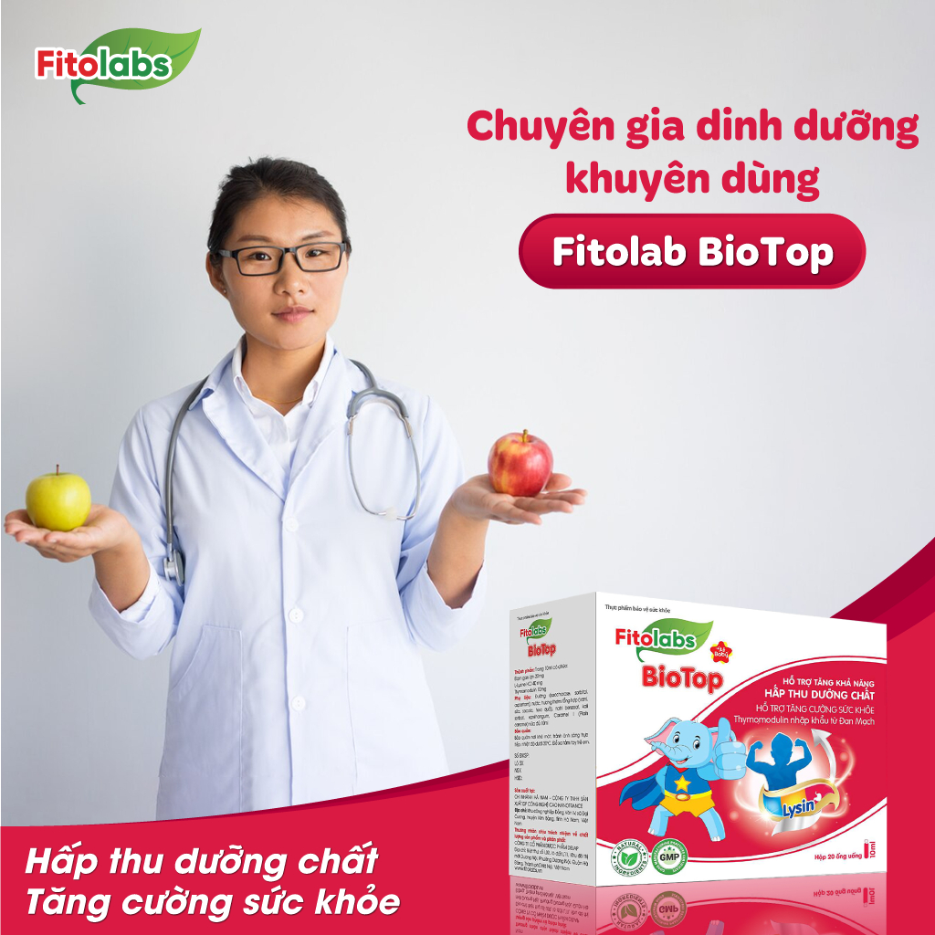 {HÀNG TẶNG KHÔNG BÁN} Vỉ 5 Ống,10 Ống Siro Tăng Đề Kháng Cho Bé Fitolabs Biotop Giúp Ăn Ngon, Hấp Thu Tốt Bé Phát Triển