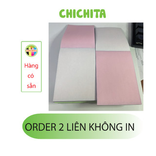 Phiếu order, sổ order không in 2 liên 100 tờ - size 7x10cm