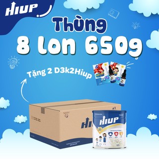 Combo 8 hộp tặng 2 HiupD3k2, Sữa bột HIUP tăng chiều cao cho trẻ từ 2 đến 15 tuổi