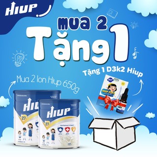 Combo 2 hộp sữa bột HIUP tăng chiều cao cho trẻ từ 2 đến 15 tuổi
