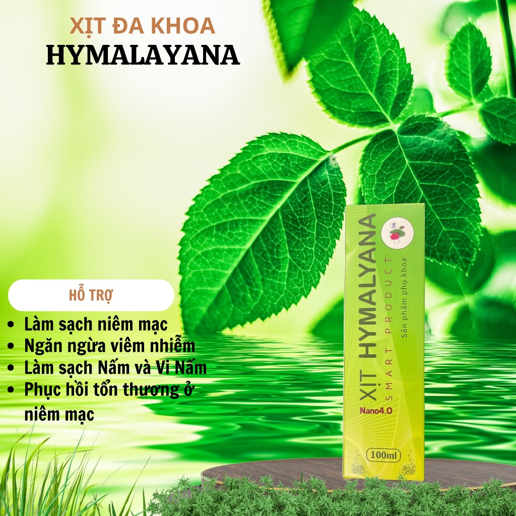 Xịt Phụ Khoa Hymalayana   Dung Dịch Xịt Thảo Dược Làm Sạch Vùng Kín, Ngừa Nấm Ngứa Khử Mùi Hôi