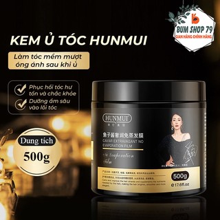 Kem ủ tóc phục hồi hư tổn hunmui 500g dưỡng tóc mềm, kem ủ tóc cấp ẩm các dưỡng chất cho tóc khỏe