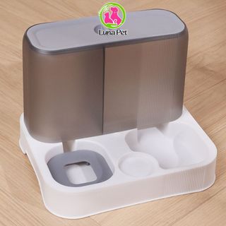 Bình nước và bát ăn tự động cho chó mèo 2 trong 1, tiện lợi khi sử dụng LunaPet BA11