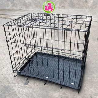 Lồng nuôi chó mèo gấp gọn sơn tĩnh điện, chuồng nuôi chó Luna Pet CN01- Chuồng nuôi chú cưng giá rẻ