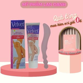 Kem tẩy lông & wax lông velvet Sensitive 100ml Nga làm chậm mọc lại, an toàn cho da