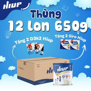 Sữa bột HIUP tăng chiều cao cho trẻ từ 2 đến 15 tuổi - Một thùng 12 hộp
