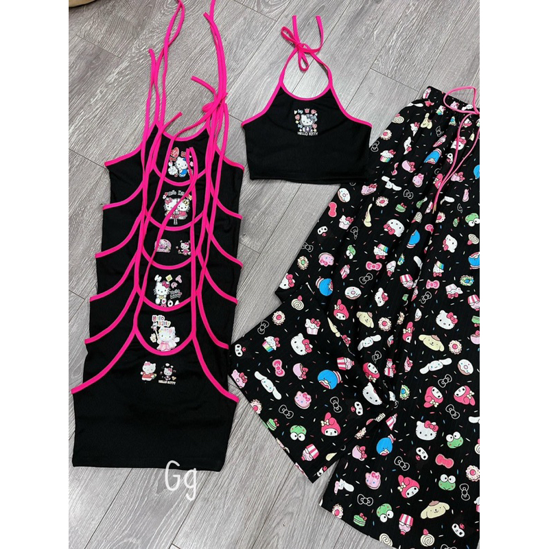 [KÈM HÌNH THẬT ] SET XUÔNG YẾM KITTY ĐEN