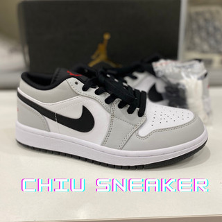 CHIU Sneaker - Giày sneaker nam nữ Jordan 1 low smoke grey V2 - Bản cao cấp Full box Giày thể thao Jordan cổ thấp xám