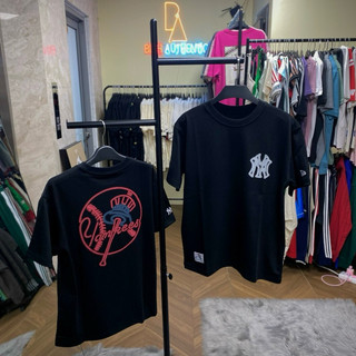 Chính hãng áo thun new era ny new york đen mlb yankees neon shop binh authentic vn