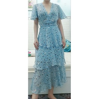 Đầm voan tầng size S new tag