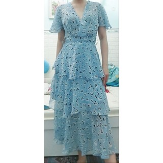 đầm voan tầng size S new tag