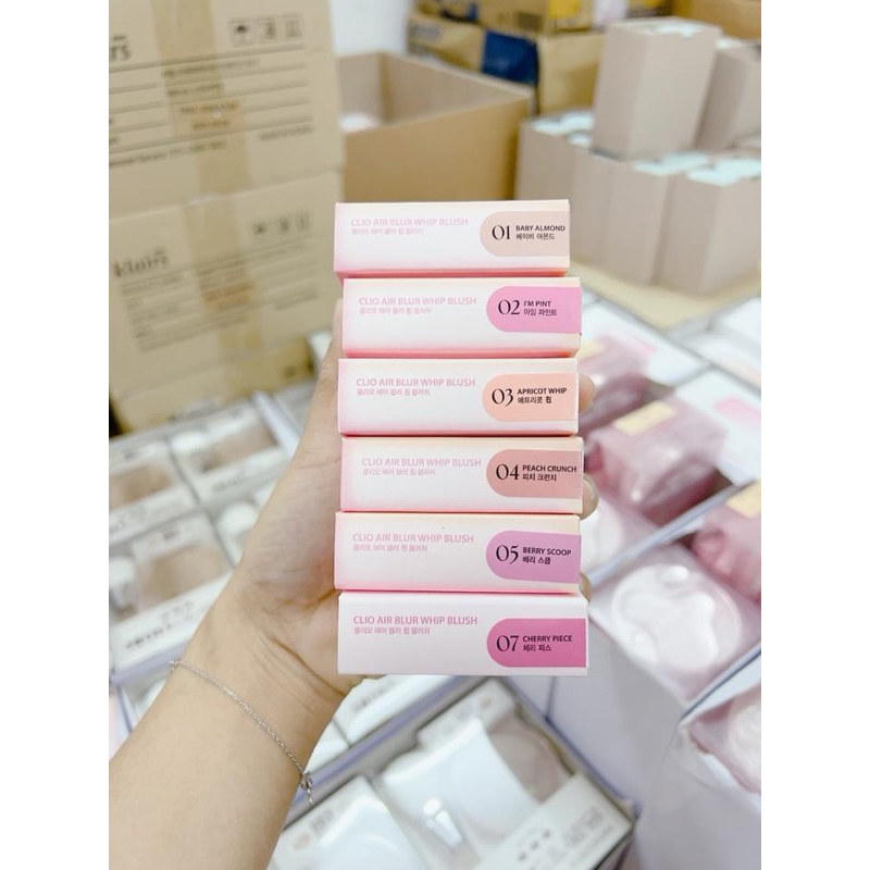 [NEW 01-07] MÁ HỒNG DẠNG THẠCH CLIO AIR WHIP BLUSH