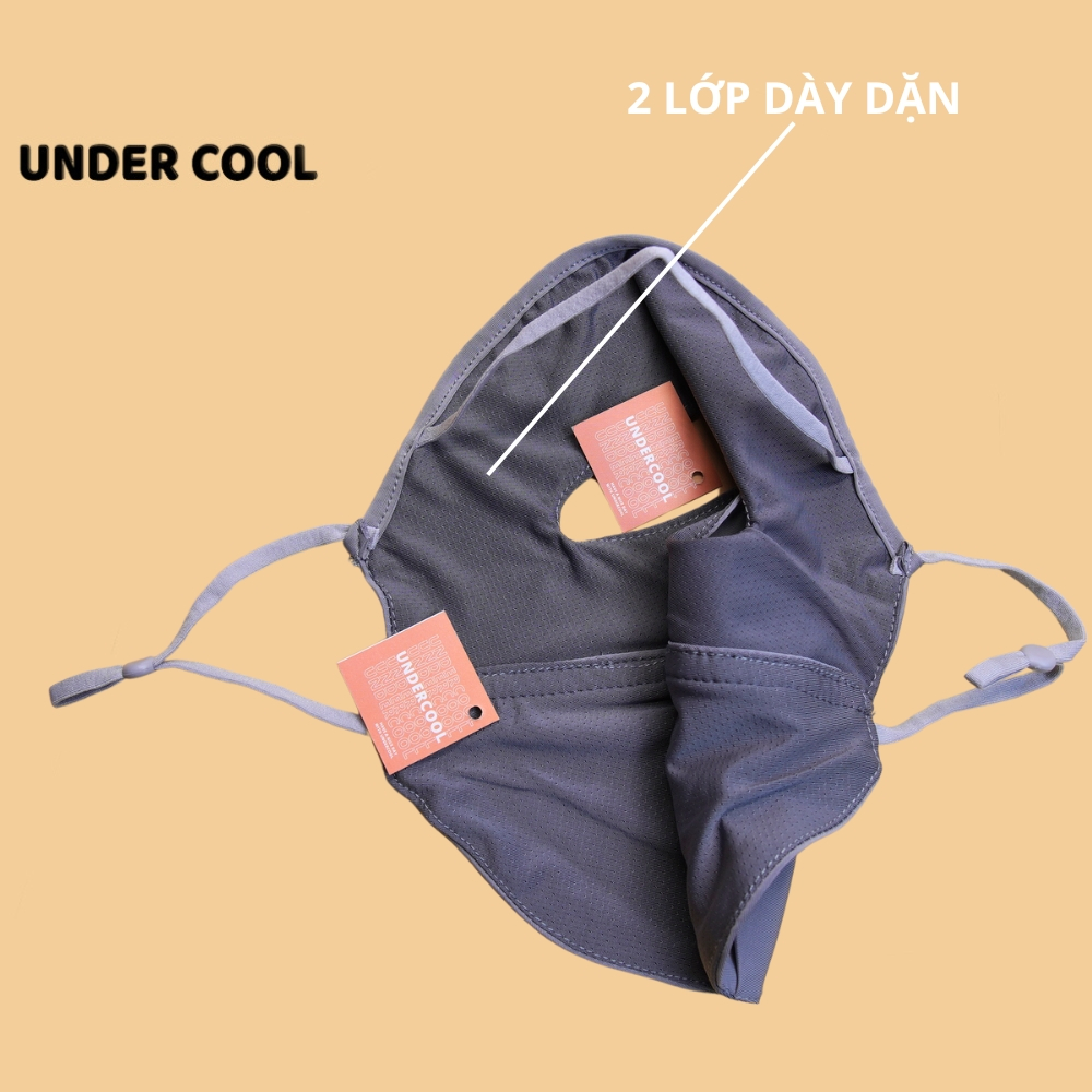 Khẩu Trang Vải Chống Nắng Toàn Mặt UNDERCOOL Thoáng Khí Ngăn Tia UV full face KT02 | BigBuy360 - bigbuy360.vn