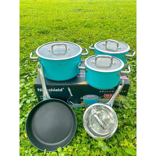 ( Tặng lưới có hoặc ko tuỳ đợt ko cần báo ) Bộ nồi bếp từ Nineshield BNI68
