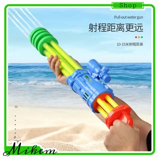 Đồ chơi trẻ em súng nước thục 5 nòng siêu xịn bắn siêu xa - đồ chơi đi biển, hồ bơi | mikem shop