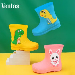 VENTAS Giày Đi Mưa Trẻ Em - PVC Vật liệu dành cho bé kháng nước chống trượt hoạt hình Thích hợp 3-6 Tuổi đứa trẻ 