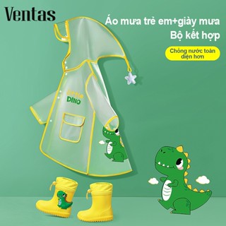 VENTAS Áo mưa cho bé 3-7 Tuổi chất lượng cao EVA Vật liệu Có nhiều màu sắc dễ thương
