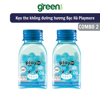  Combo 2 Combo 3 hũ kẹo the không đường siêu mát lạnh hương Bạc Hà Playmore 22g 