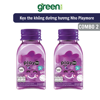  Combo 2 Combo 3 hũ kẹo the không đường hương Nho Playmore 22g 