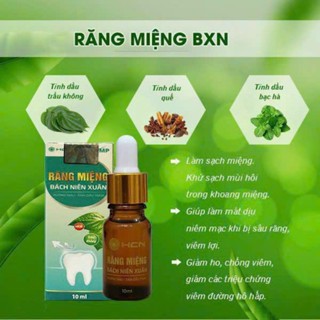 Tinh dầu răng miệng bách niên xuân 10ml 2027