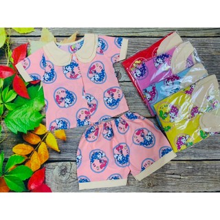 ( Họa tiết ngẫu nhiên) Bộ Lụa Tay Ngắn Bé (6-20kg)