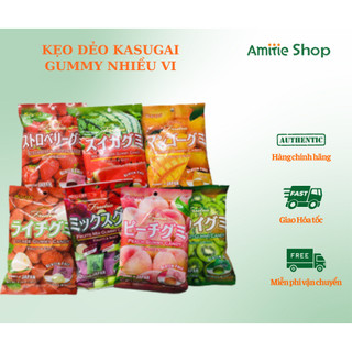 Kẹo dẻo kasugai gummy nhật bản nhiều vị 107g 12 gói/túi