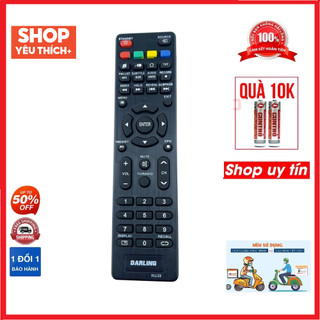 Điều khiển remote từ xa dùng cho tv darling nhỏ-tặng kèm pin-đầu bấm tivi darling nhỏ
