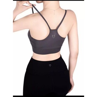 Áo bra hai dây tập yoga, earobic... thể thao, năng động logo Fox kèm mút ngực