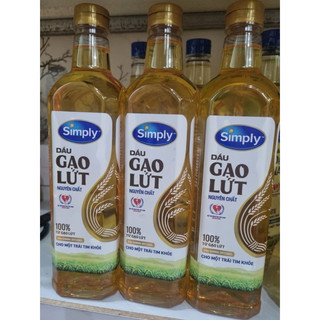  Combo 2 Chai Dầu Simply Gạo Lức 1Lit   Chính hãng   