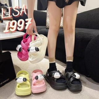 Dép quai hậu nhún eva 6cm tặng kèm sticker siêu cún dễ thương