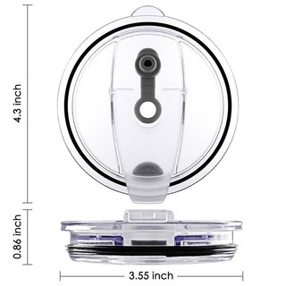 Nắp Nhựa Ly Giữ Nhiệt Ice Americano 300ml và 600ml, nắp có nút silicon chống tràn