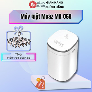 Máy giặt quần áo kèm sấy khô tự động Moaz Bebe MB068 cho bé cửa trên an toàn