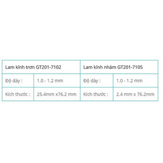 Lam kính 7102- 7105 ( Hộp / 72 miếng)