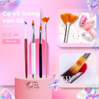 Cọ tạo loang vân đá - cọ ombre đầu thưa đầu xéo cọ vẽ móng
