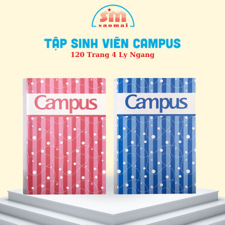Tập Sinh Viên 120 Trang Campus 4 Ly Ngang NB-BTRE120-R ĐL70 Văn Phòng Phẩm Sao Mai V4010181