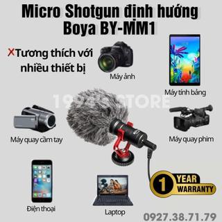 FREESHIP Micro BOYA BY-MM1 thu âm cho máy ảnh DSLR, Mirroless, điện thoại, Action Cam, Gopro, DJI Pocket, DJI Action...