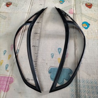 Ốp viền đèn pha Accent 2019-2020 nhựa abs vân carbon và đen nhám