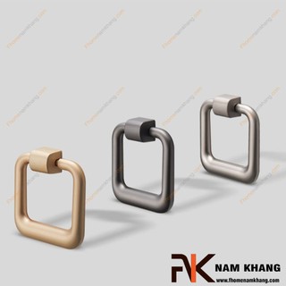 Núm nắm cửa tủ dạng vòng vuông NK376 (Hợp Kim Kẽm)