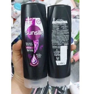 Dầu xả Sunsilk đen óng mượt rạng ngời - dầu xả sunsilk bồ kết óng mượt rạng ngời
