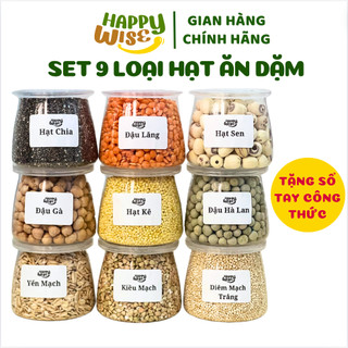Set 9 hạt dinh dưỡng nấu cháo cho bé, combo 9 loại hạt ăn dặm, set hạt ăn dặm, hạt nấu cháo cho bé