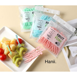 Sét 50 dĩa ăn hoa quả bằng nhựa -dĩa trái cây tiện lợi