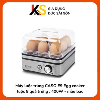 Máy luộc trứng CASO E9 Egg cooker luộc 8 quả trứng , 400W - màu bạc