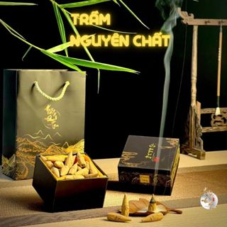 Nụ Trầm Hương Nguyên Chất Đốt Thác Khói Thơm Tự Nhiên Xông Nhà - Đồ Thờ Cúng Trừ Tà Thiền Định Yoga