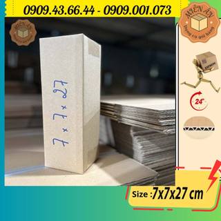 Hộp giấy P5 size 7x7x27 cm, thùng carton gói hàng Everest